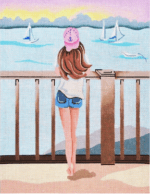 Patti Mann Needlepoint - Looking at Sailboats